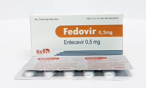 Thuốc Fedovir 0,5 mg Entecavir điều trị viêm gan B 